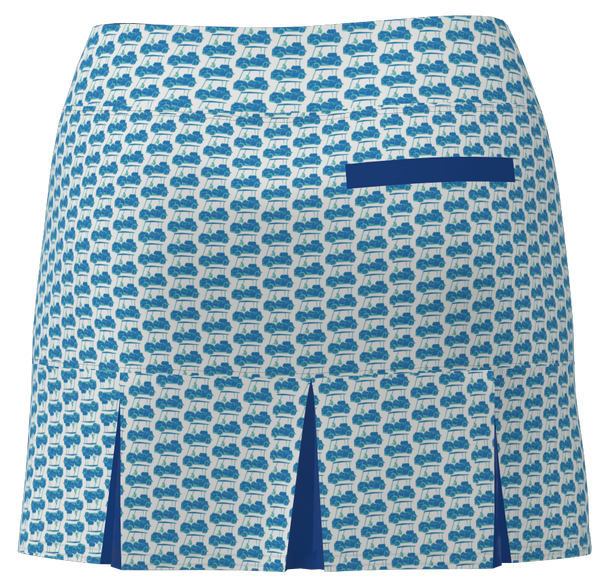 AB SPORT Women's Golf Skort  BSKG05-GCP5 CFNV PRINT:MICRO GOLF CARTS - ABSport