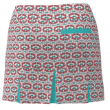 AB SPORT Women's Golf Carts Print Back Pleat Golf Skirt - GCP2K