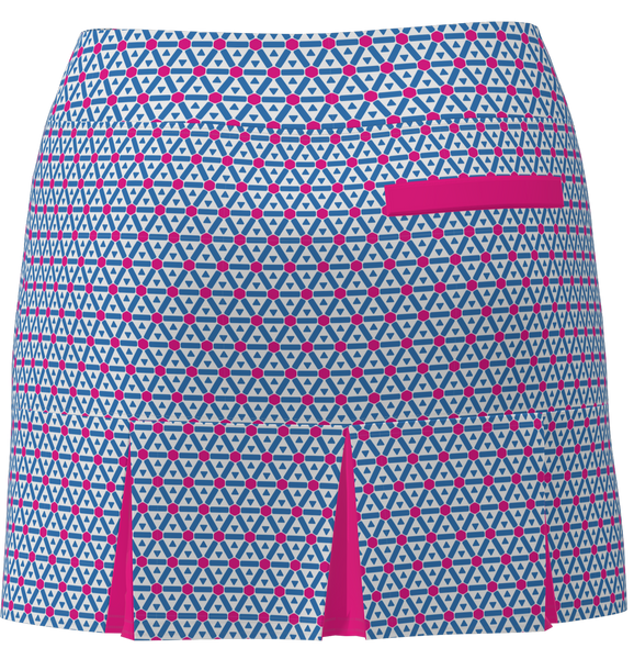 AB SPORT Women's Geo Print Back Pleat Golf Skirt BSKG05-GEO2CFHP