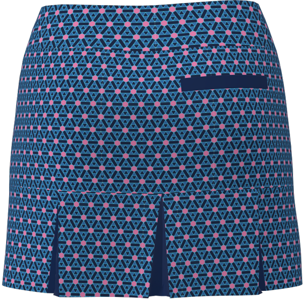 AB SPORT Women's Geo Print Back Pleat Golf Skirt - GEO2FN