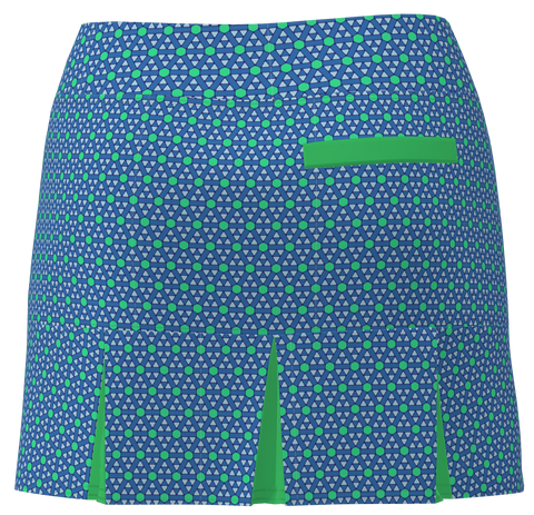 AB SPORT Women's Geo Print Back Pleat Golf Skirt - GEO2H