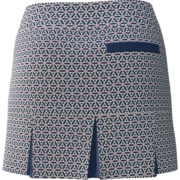 AB SPORT Women's Geo Print Back Pleat Golf Skirt - GEO2NVLP