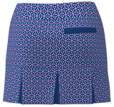 AB SPORT Women's Geo Print Back Pleat Golf Skirt - GEO2P