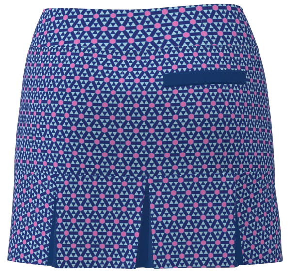 AB SPORT Women's Geo Print Back Pleat Golf Skirt - GEO2P