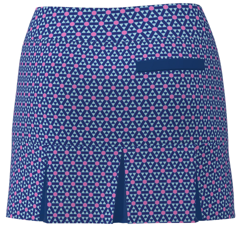 AB SPORT Women's Geo Print Back Pleat Golf Skirt - GEO2P