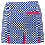 AB Sport Gingham Print Women's Back Pleat Golf Skirt - GINGSP