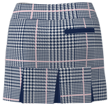 AB SPORT Women's Glen Plaid Print Back Pleat Golf Skirt-GPLP