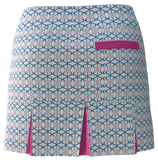Granite Golf Club Print Women's Back Pleat Golf Skirt BSKG05-GGC1P