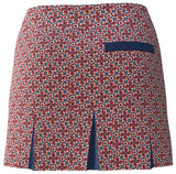 AB SPORT Women's Leaf Trellis Print Back Pleat Golf Skirt BSKG05-LEAFTR_1J