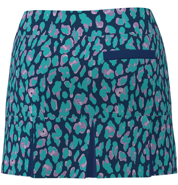 AB SPORT Women's Animal Print Back Pleat Golf Skirt - LEOPLVNV