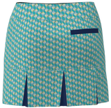 AB SPORT Women's Martini Print Back Pleat Golf Skirt - MART1CE