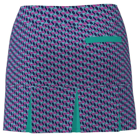 AB SPORT Women's Martini Print Back Pleat Golf Skirt - MART1E