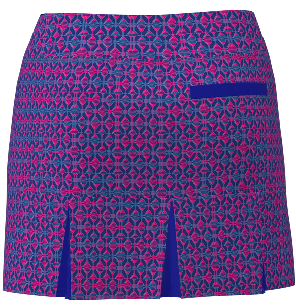 AB SPORT Women's Martini Print Back Pleat Golf Skirt - MART2D