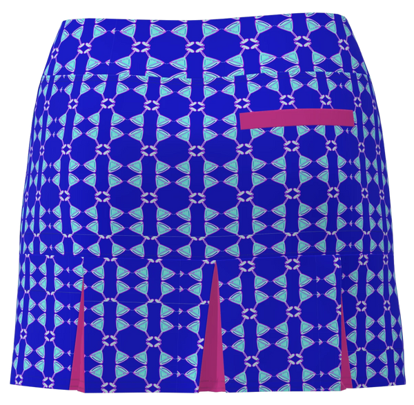 AB SPORT Women's Martini Print Back Pleat Golf Skirt-MART4D