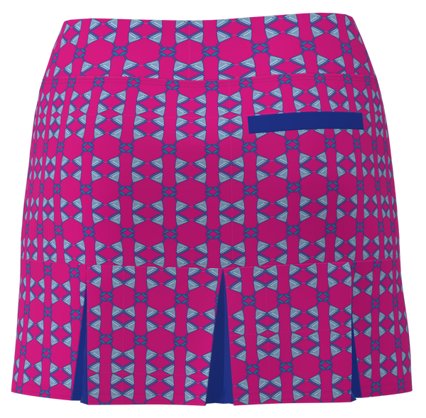 AB SPORT Women's Martini Print Back Pleat Golf Skirt - MART4JS