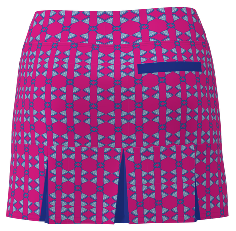 AB SPORT Women's Martini Print Back Pleat Golf Skirt - MART4JS