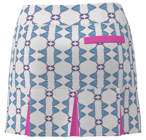 AB SPORT Women's Martini Print Back Pleat Golf Skirt - MART4KLP