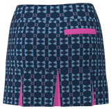 AB SPORT Women's Martini Print Back Pleat Golf Skirt - MART4KSHP