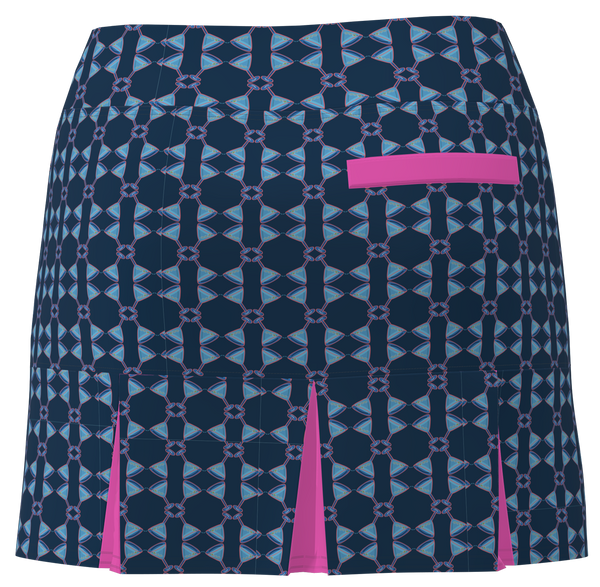 AB SPORT Women's Martini Print Back Pleat Golf Skirt - MART4KSHP