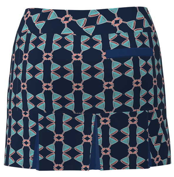 AB SPORT Women's Martini Print Back Pleat Golf Skirt - MART4MN