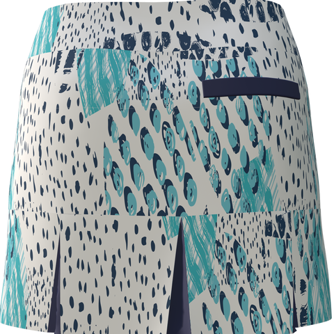 AB SPORT Women's Mixed Print Back Pleat Golf Skirt-MIPNS