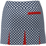 AB SPORT Women's Mosaic Print Back Pleat Golf Skirt BSKG05-MOSWNSR