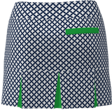 AB Sport Women's Mosaic Print Back Pleat Golf Skirt - MOSWNSG