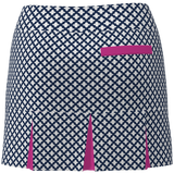 AB Sport Women's Mosaic Print Back Pleat Golf Skirt - MOSWNSP