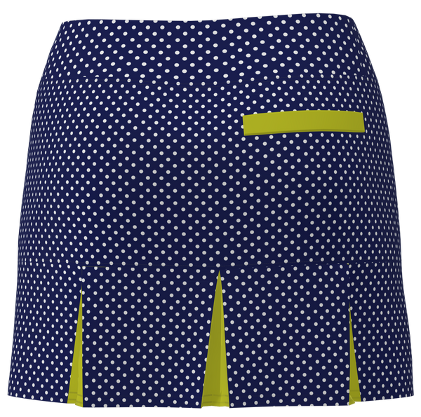 AB SPORT Women's Polka Dot Print Back Pleat Golf Skirt - NPD153Y