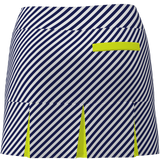 AB SPORT Women's Navy Cross Stripe Golf Skirt  BSKG05-NVCSY