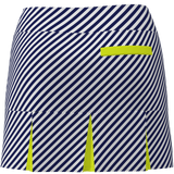 AB SPORT Women's Navy Cross Stripe TENNIS SKIRT BSKT05-NVCSY