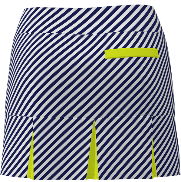 AB SPORT Women's Navy Cross Stripe TENNIS SKIRT BSKT05-NVCSY