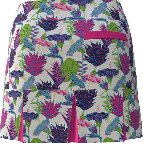 AB SPORT Women's Summer Garden Print Back Pleat Golf Skirt BSKG05-SUG1H