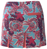 AB SPORT Women's Crab Print Back Pleat Golf Skirt-CRABP