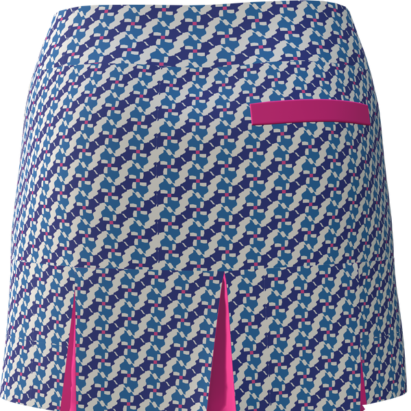 AB SPORT Texas State Print Women's Back Pleat Golf Skirt BSKG05-TEXAS_6A