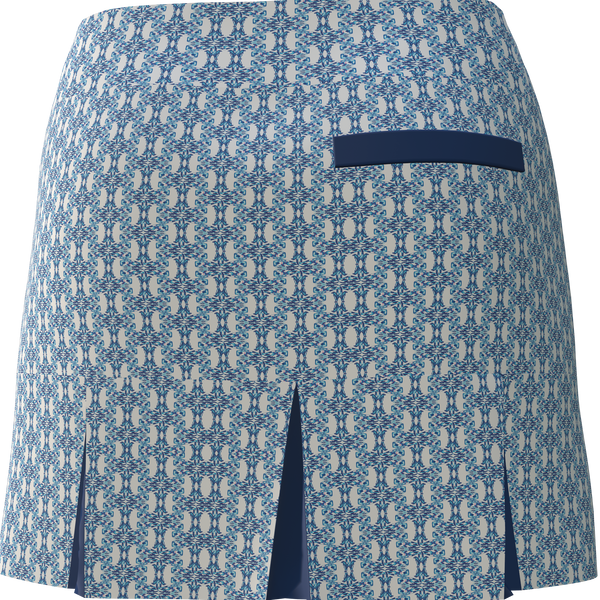 AB SPORT Women's Whale Print Back Pleat Golf Skirt BSKG05-WHALE7_2D