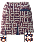 Auburn Tigers AU Print Women's Back Pleat Golf Skirt BSKG05-AU_1A