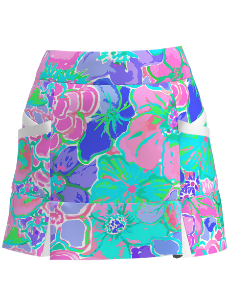 AB Sport Women's Kick Pleat Golf Skort  bskg04-cayg8l - ABSport