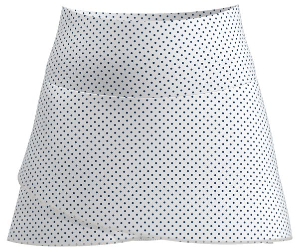 AB SPORT Women's Polka Dot Print Scallop Golf Skirt - WNPD