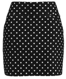 AB SPORT Women's Polka Dot Print Front Pocket Golf Skirt BSKG01-BPD