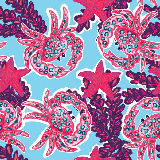 AB Sport Women's Crab Print Resort Dress LD001-CRABP