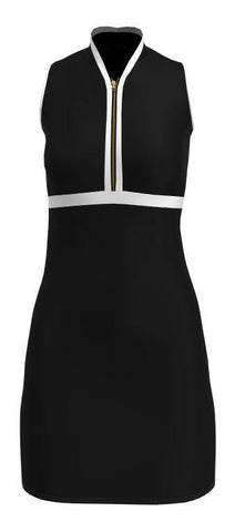 AB SPORT Women's Black White Golf Dress