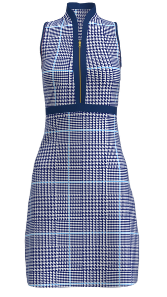 AB SPORT Women's Glen Plaid Print Golf Dress GD001-GPNB