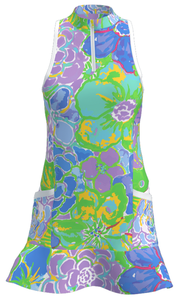 AB SPORT Women's Floral Print Golf Dress GD003-CAYG2L