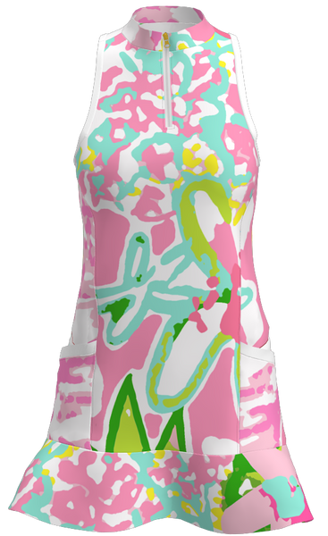 AB SPORT Women's Floral Print Golf Dress GD003-FLOR1