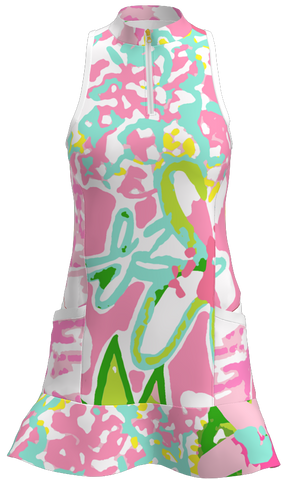 AB SPORT Women's Floral Print Golf Dress GD003-FLOR1