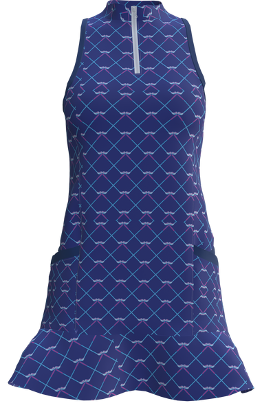 AB SPORT Women's Golf Club Print Golf Dress GD003-GC1F