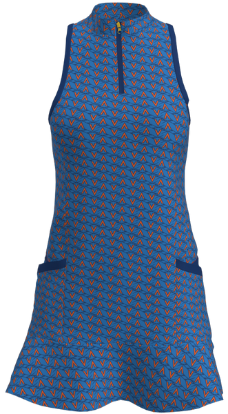 University of Virginia Print Women's Flounce Golf Dress - UVA1CN