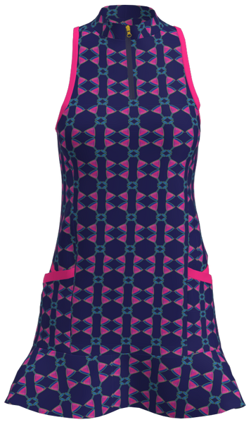 AB Sport Women's Martini Print Flounce Golf Dress - MART4E