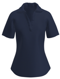 AB SPORT Women's Navy Heather Short Sleeve V-Neck Polo GP02-NAVH